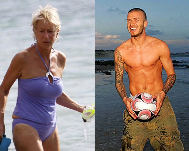 Beckham i Mirren mają najseksowniejsze ciała!