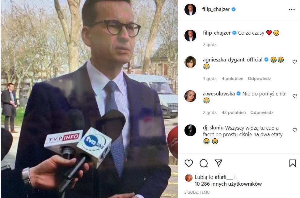 Filip Chajzer skomentował 
