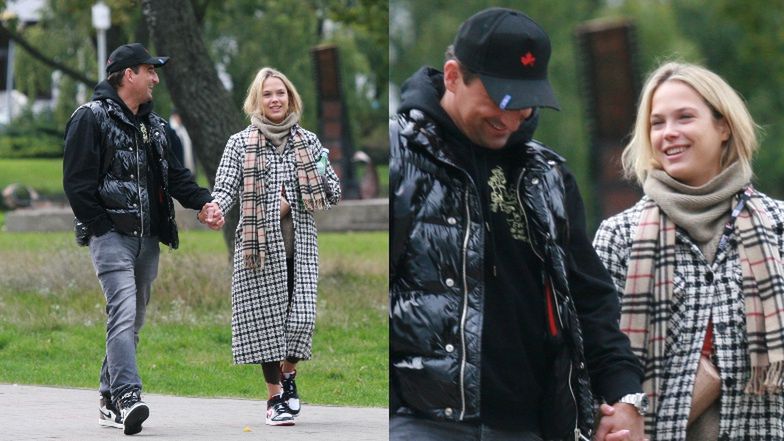 Misiek Koterski i Dagmara Bryzek na romantycznym spacerze