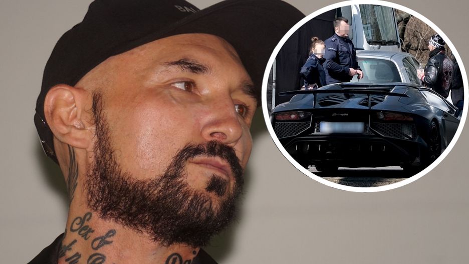 W marcu policja interweniowała na planie nowego filmu Vegi. Na zdjęciu widać skonfiskowane auto