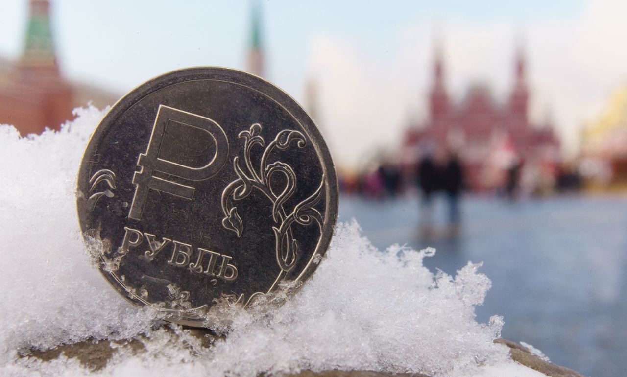 The ruble is falling down even more. It hit rock bottom, which it last saw shortly after the invasion