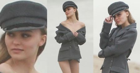 Rozebrana Lily-Rose Depp flirtuje z obiektywem...