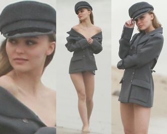 Rozebrana Lily-Rose Depp flirtuje z obiektywem...