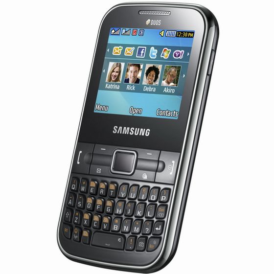 Samsung Ch@t 322 - dual SIM z QWERTY 2