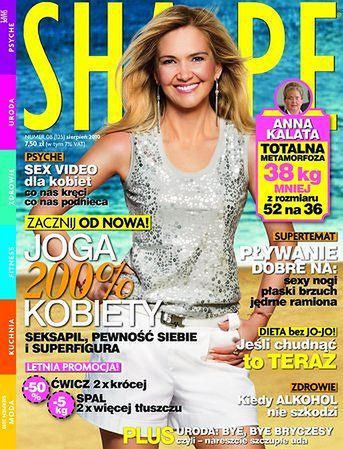Anna Kalata na okładce magazynu "Shape"