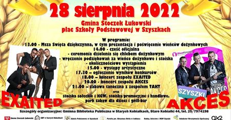 Dożynki Gminy Stoczek Łukowski 2022. Gwiazda wieczoru zespół Exaited