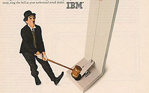 Chaplin w reklamie IBM-u