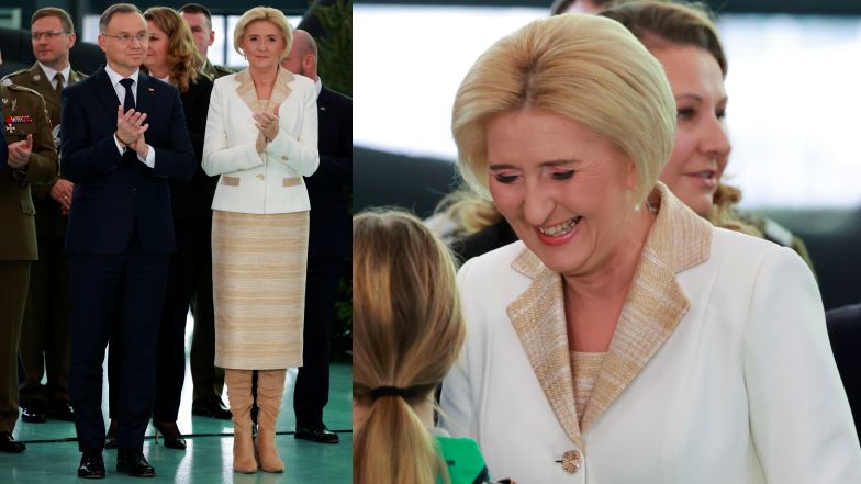 Agata Duda w kozakach