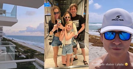 Agata i Piotr Rubikowie już nadają z Miami: widok na ocean, wielki JASZCZUR, wykwintne jedzenie... (FOTO)