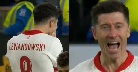 Kamera skupiła się na Lewandowskim. Zaskakujące, co zrobił