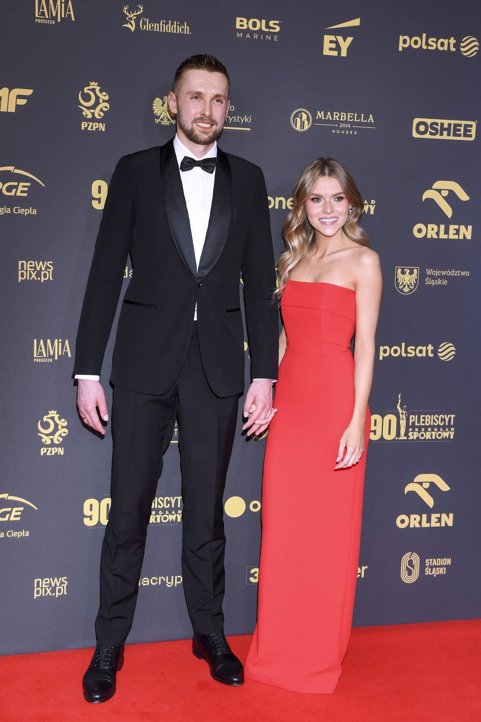 Mateusz Bieniek z żoną