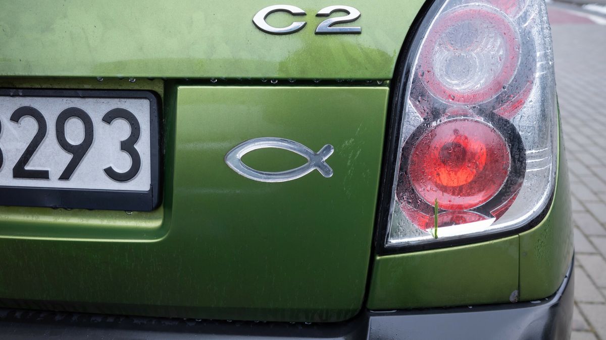 Logo Arkadiusz Ziółek
Fot. Arkadiusz Ziolek/ East News. Znak ryby na samochodzie.
ARKADIUSZ ZIOLEK