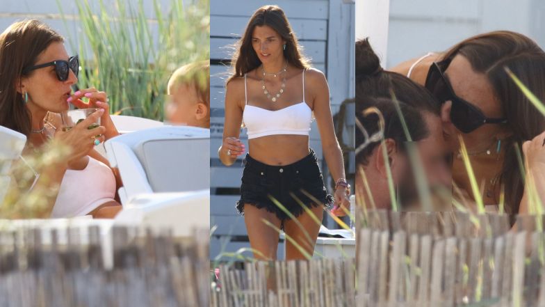 Kamila Szczawińska z mężem i dzieckiem w Sopocie