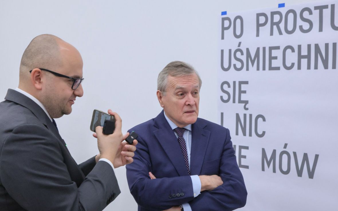 Posłowie Dariusz Matecki i Piotr Gliński w 
