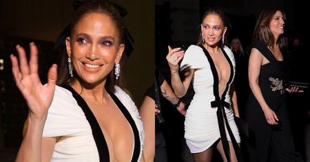 Jennifer Lopez drepcze z siostrą na kolację i hipnotyzuje dekoltem do pępka (ZDJĘCIA)