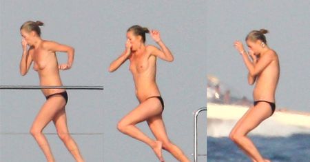 Kate Moss TOPLESS na jachcie! (FOTO)