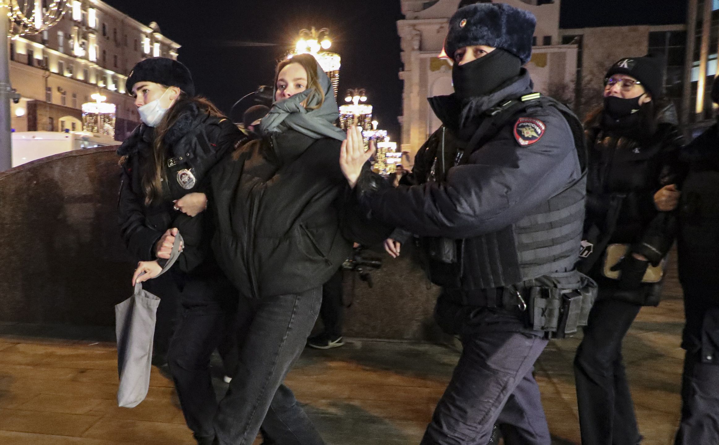 Antywojenne protesty w Moskwie