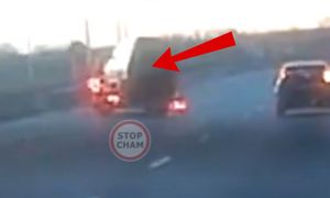 Szokujące nagranie z A8. Pokazali "latającą" lawetę