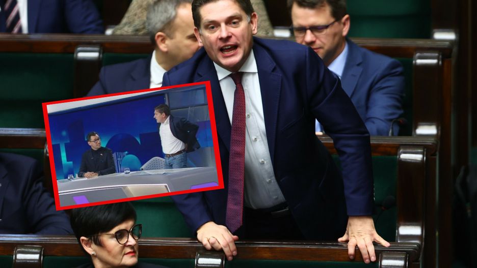 Kownacki wyszedł ze studia Polsatu