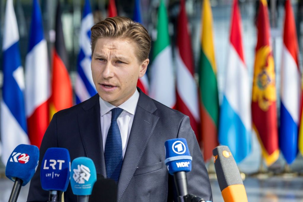 NATO Defense Ministers Meeting
BRUSSELS, BELGIUM - JUNE 13: Antti Häkkänen, Minister of Defense of Finland, speaks to the press after his arrival at NATO headquarters on the first day of the NATO Defense Ministers' Meeting on June 13, 2024 in Brussels, Belgium. Defence Ministers from countries belonging to NATO meet in Brussels. The agenda includes discussions about NATO's deterrence and defence capabilities and preparations ahead of the NATO Summit in Washington DC in July. (Photo by Omar Havana/Getty Images)
Omar Havana