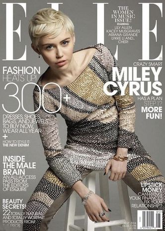 Miley "JAK NAĆPANA" w "Elle"!