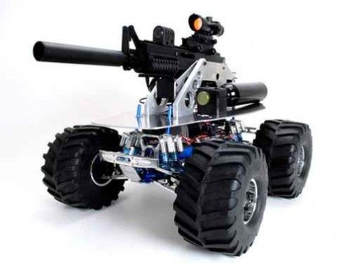 Pojazd RC z karabinem do paintballa (wideo) 1