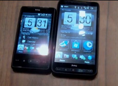 HTC HD2 vs HD mini - wideoporównanie
