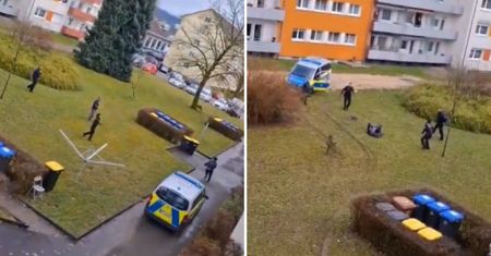 Niemiecka policja w akcji w Polsce? Fałszywy film zdobywa popularność