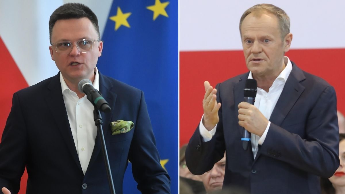 Szymon Hołownia i Donald Tusk