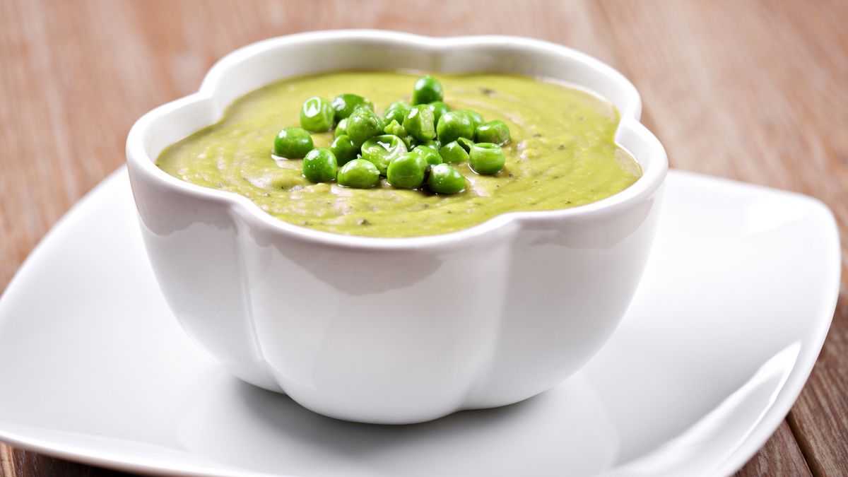 Przepis na zupę krem z zielonego groszku
