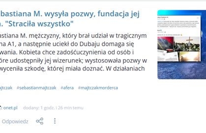 Wykop pozwany na pół mln zł przez żonę Sebastiana M.