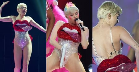Najbardziej SKANDALICZNE STROJE Miley Cyrus! (ZDJĘCIA)