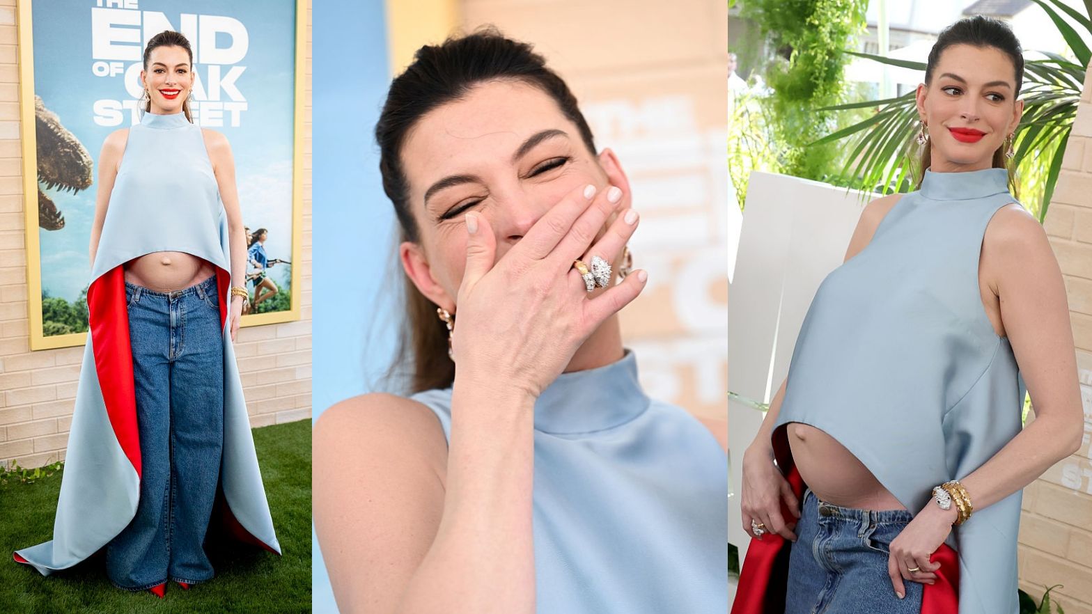 Anne Hathaway chwali się ciążowymi kształtami 
