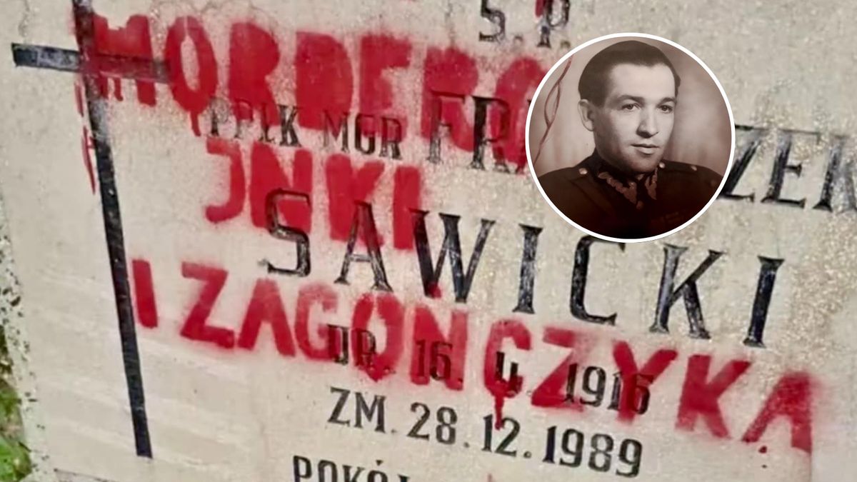 Grób Franciszka Sawickiego został zdewastowany 