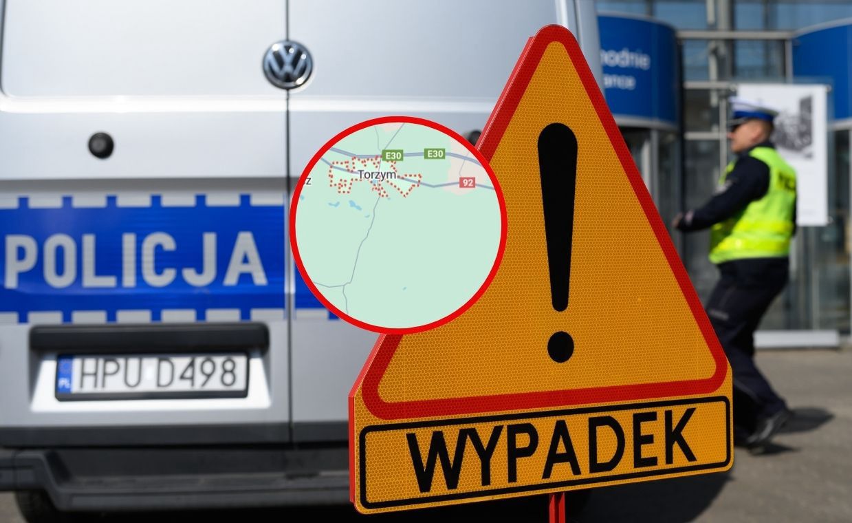 Śmiertelny wypadek. Bus dachował na autostradzie A2