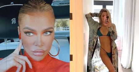 Odmieniona Khloe Kardashian kusi wyszczuploną sylwetką przy basenie (FOTO)