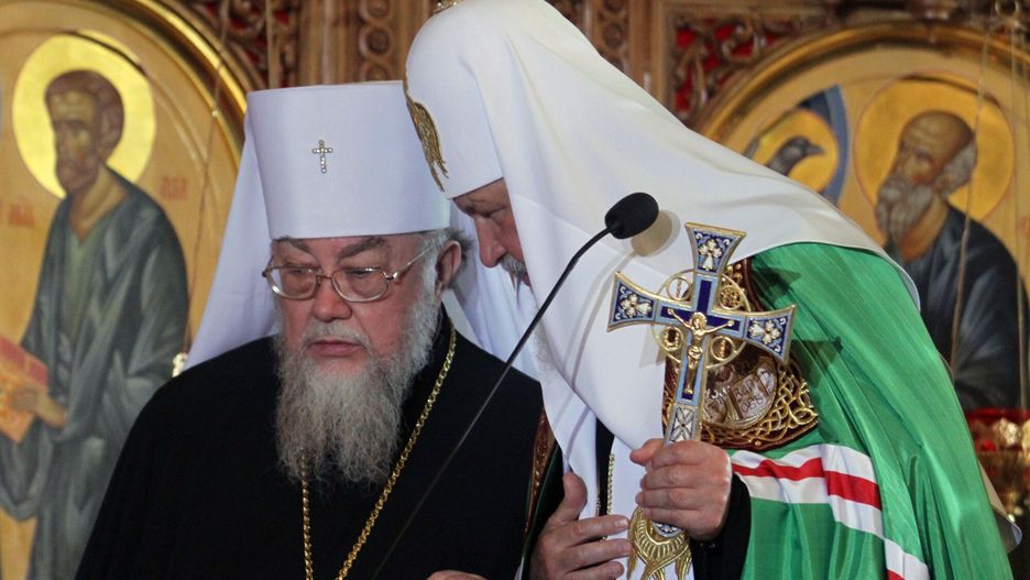 Abp Sawa i Patriarcha Cyryl w Białymstoku (2012 r.)