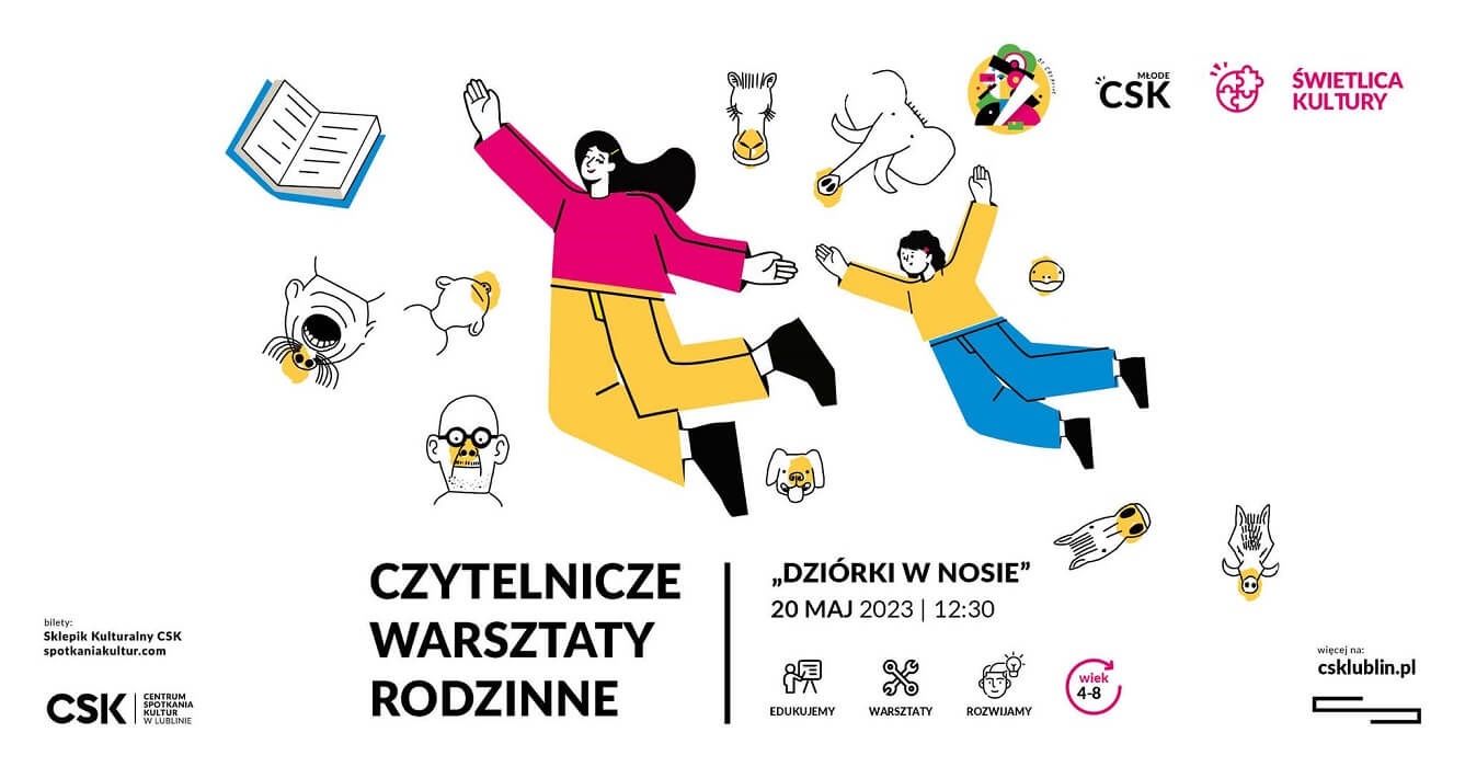 CZYTELNICZE WARSZTATY RODZINNE: „Dziurki w nosie”