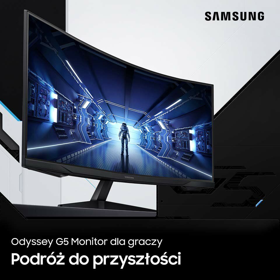 Monitor SAMSUNG Odyssey C27G55TQWR 27" 2560x1440px 144Hz 1 ms Curved 