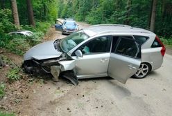 Pijana matka wjechała w drzewo. W aucie małe dziecko