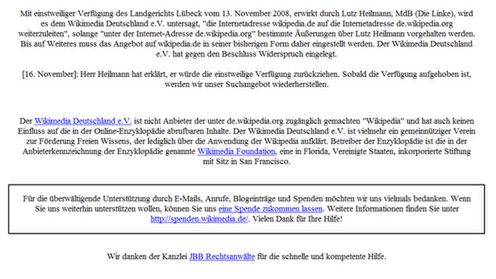 Niemiecki poseł zamknął Wikipedię. Prawie. 1