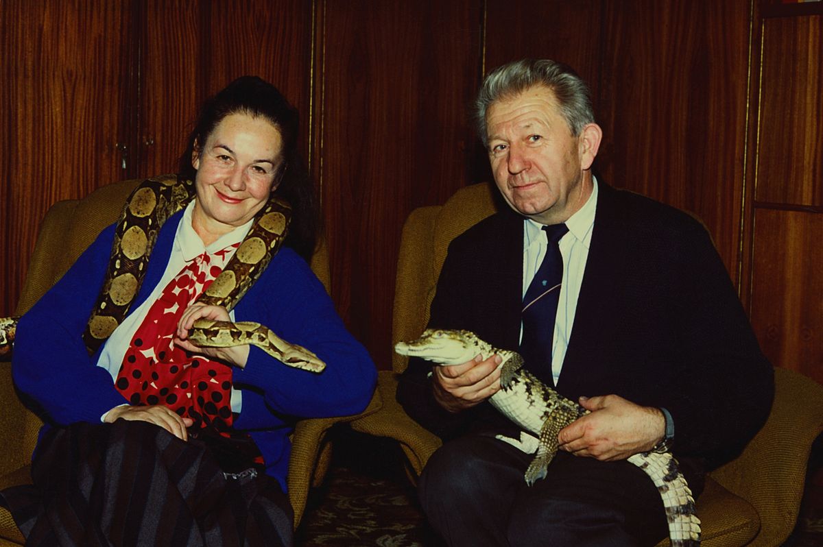Hanna i Antoni Gucwińscy w 1995 r.