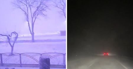 Zawieje śnieżne i silny wiatr. Trudne warunki też na drogach