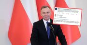 Przypływ szczerości prezydenta. Chwilę później skasował wpis