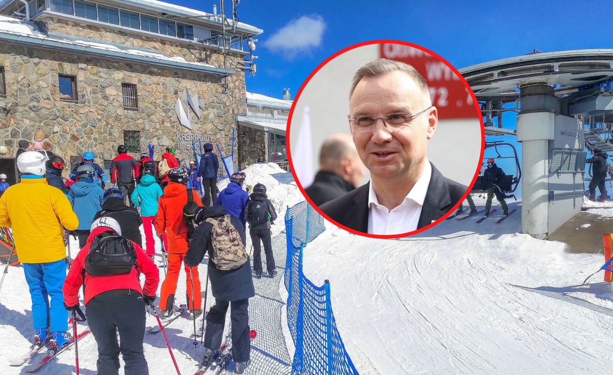 Andrzej Duda dzień po wyborach ruszył na narty