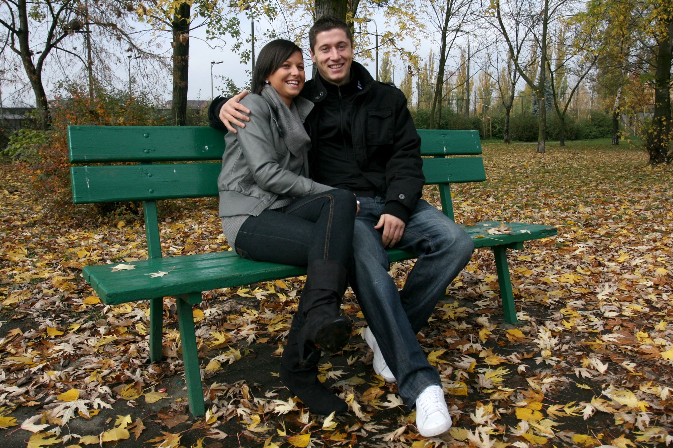 Anna i Robert Lewandowscy w 2008 roku