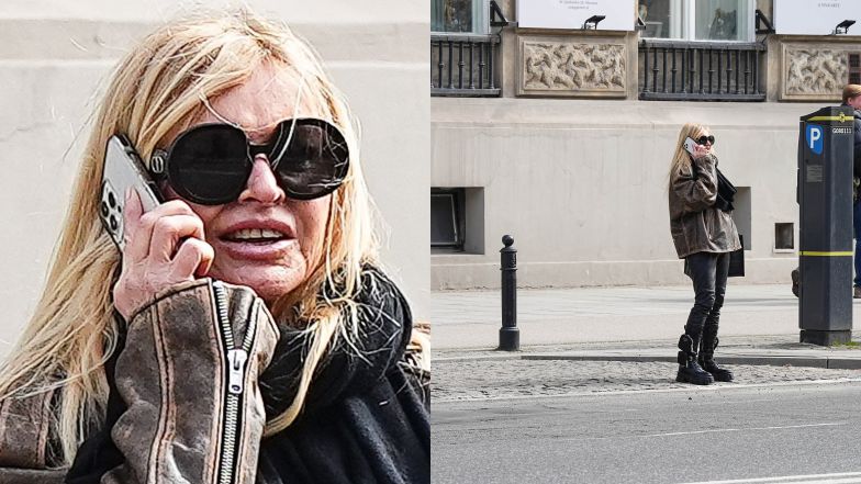 Monika Olejnik blokuje miejsce parkingowe, czekając na koleżankę