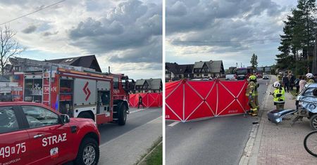 Tragiczny wypadek w Witowie. Nie żyje motocyklista