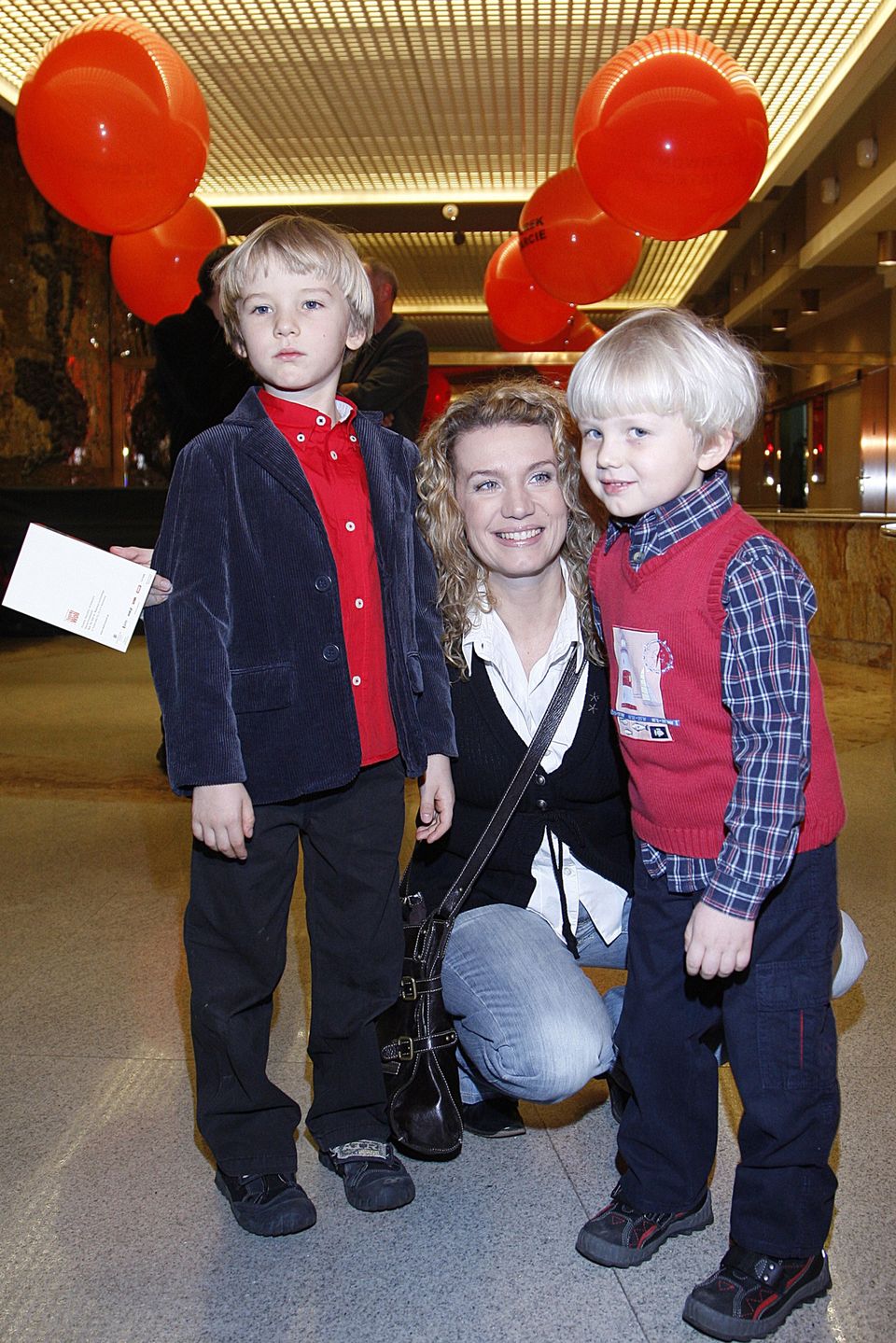 Joanna Trzepiecińska z synami