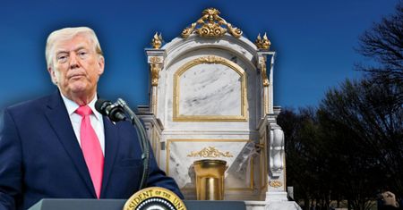 "Tron godny króla" na National Mall. Waszyngton śmieje się z remontów